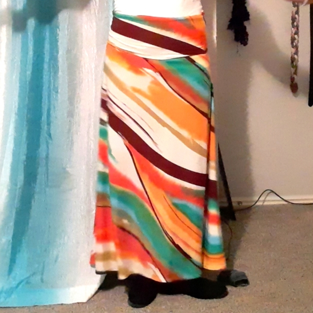 Multi-Color Maxi-Skirt